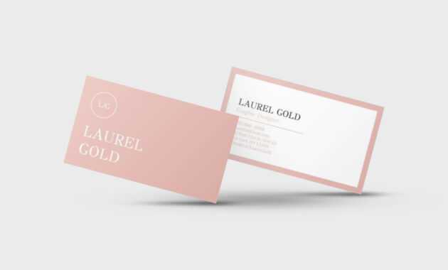 Laurel Gold Google Docs Business Card Template - Stand Out Shop throughout Google Docs Business Card Template