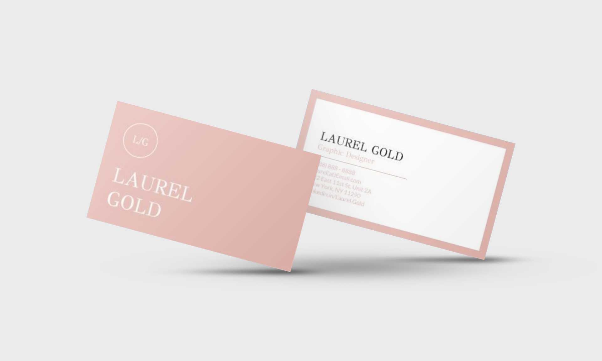 Laurel Gold Google Docs Business Card Template - Stand Out Shop With Regard To Business Card Template For Google Docs