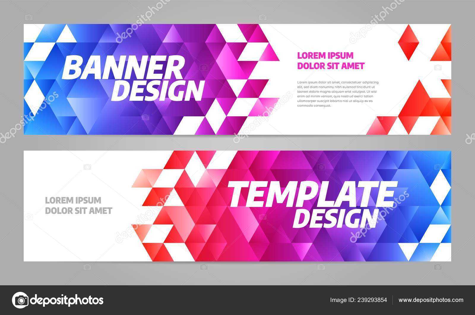 Layout Banner Template Design For Sport Event 2019 — Stock Inside Sports Banner Templates