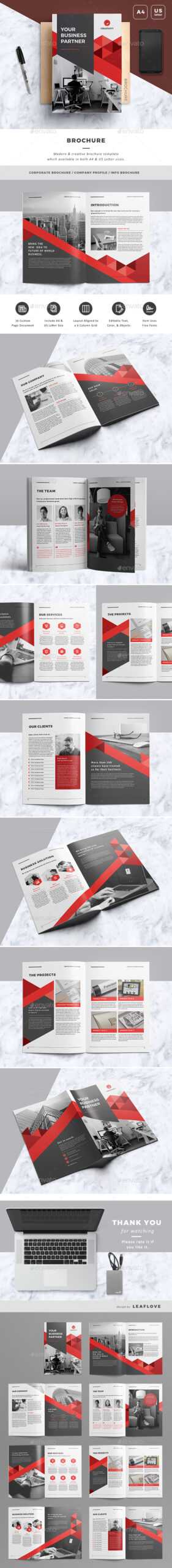Letter Brochure Templates From Graphicriver Intended For Letter Size Brochure Template