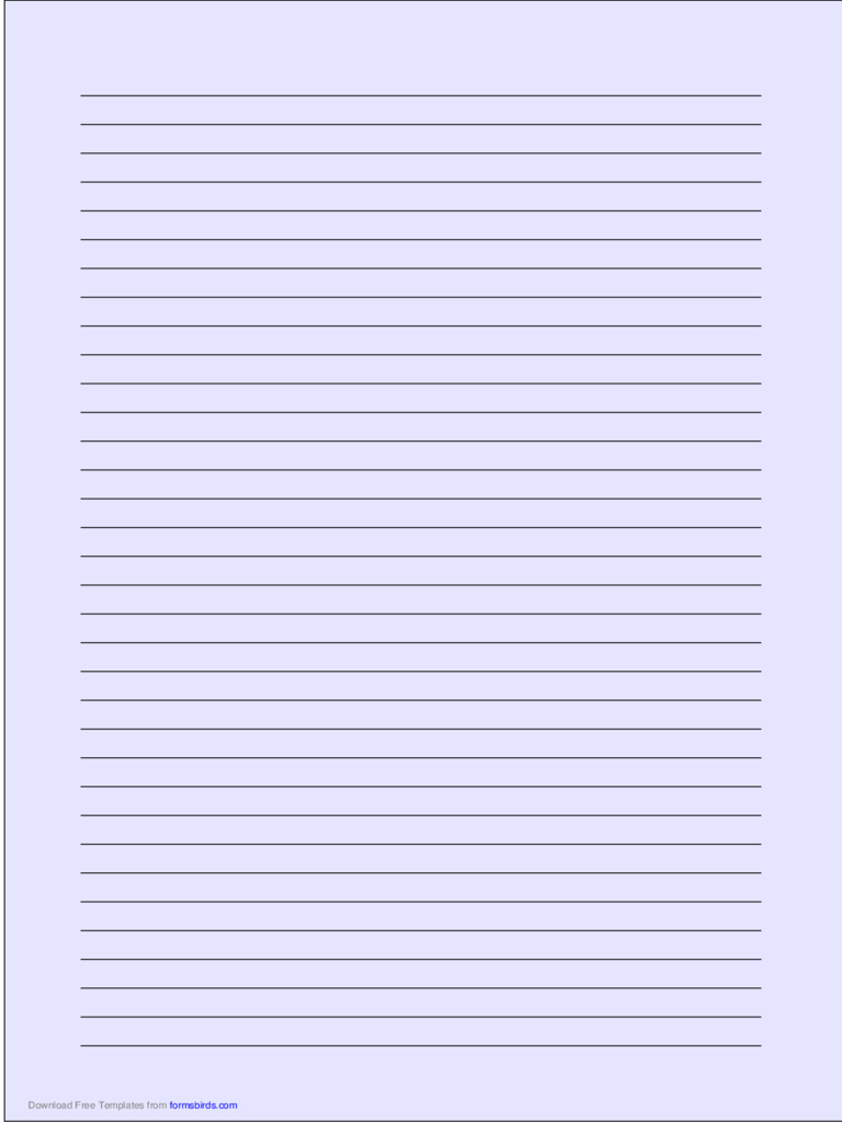 Lined Paper – 320 Free Templates In Pdf, Word, Excel Download For Ruled Paper Word Template