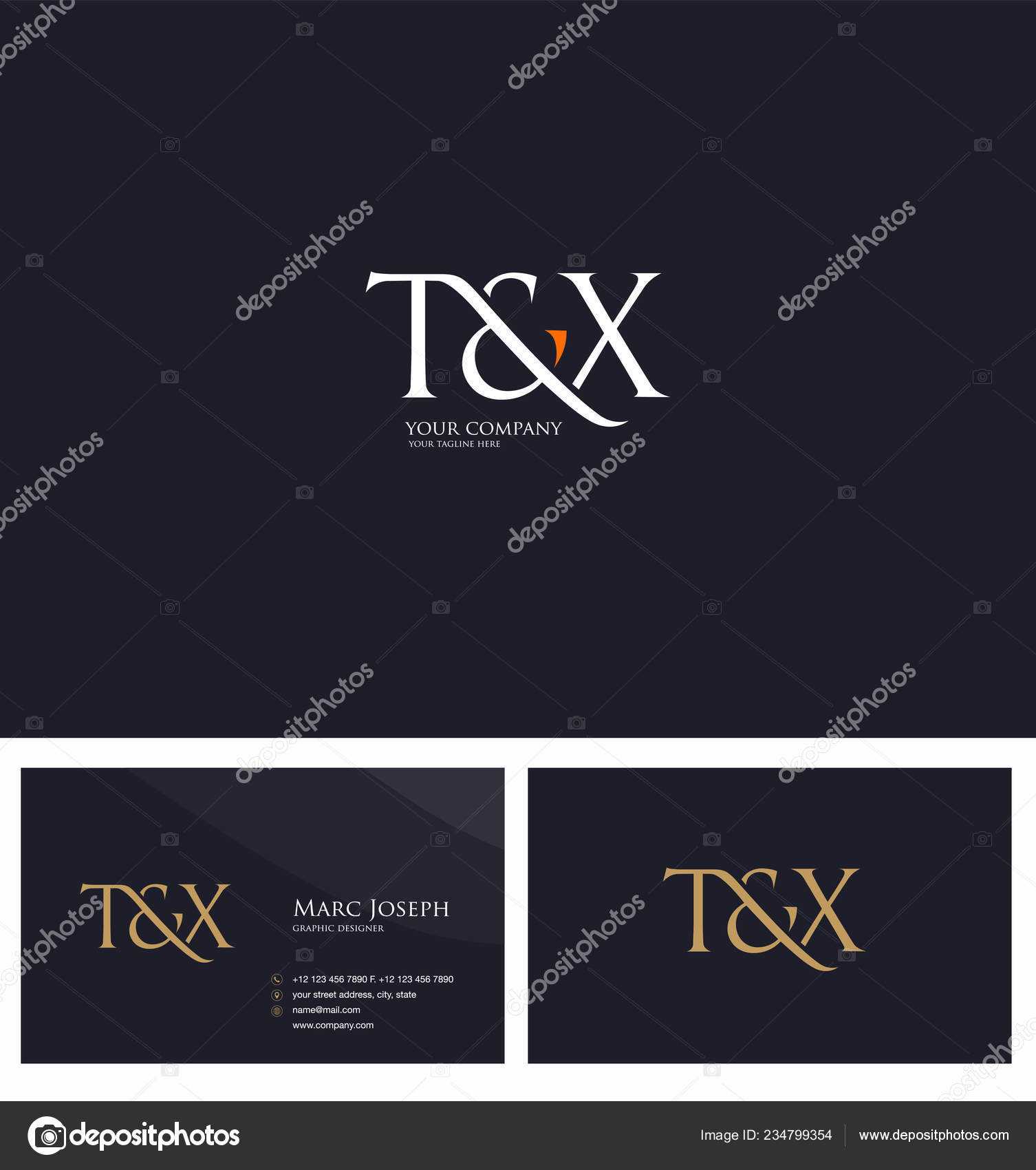 Logo Joint Business Card Template Vector — Stock Vector In Texas Id Card Template