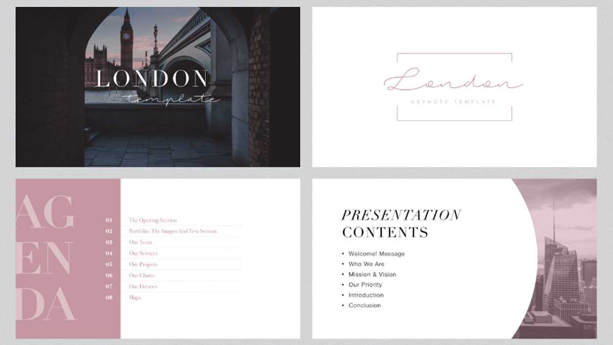 London Minimal Free Powerpoint Template Intended For Fancy Powerpoint Templates