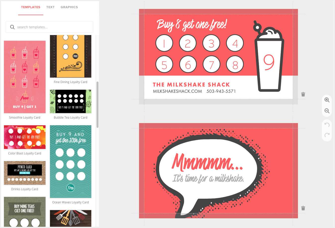 Loyalty Card Maker, Custom Punch Cards – Musthavemenus Regarding Loyalty Card Design Template