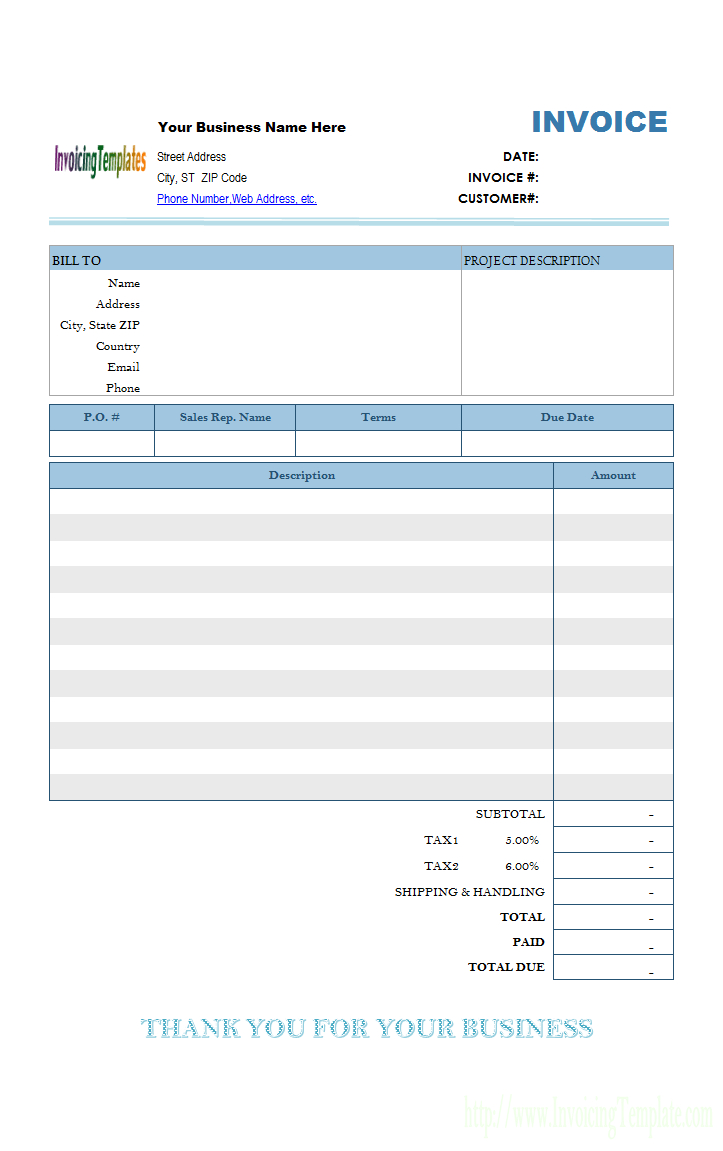 Mac Invoice Template With Regard To Free Invoice Template Word Mac