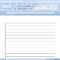 Make Lined Paper In Word – Zohre.horizonconsulting.co Throughout Notebook Paper Template For Word 2010