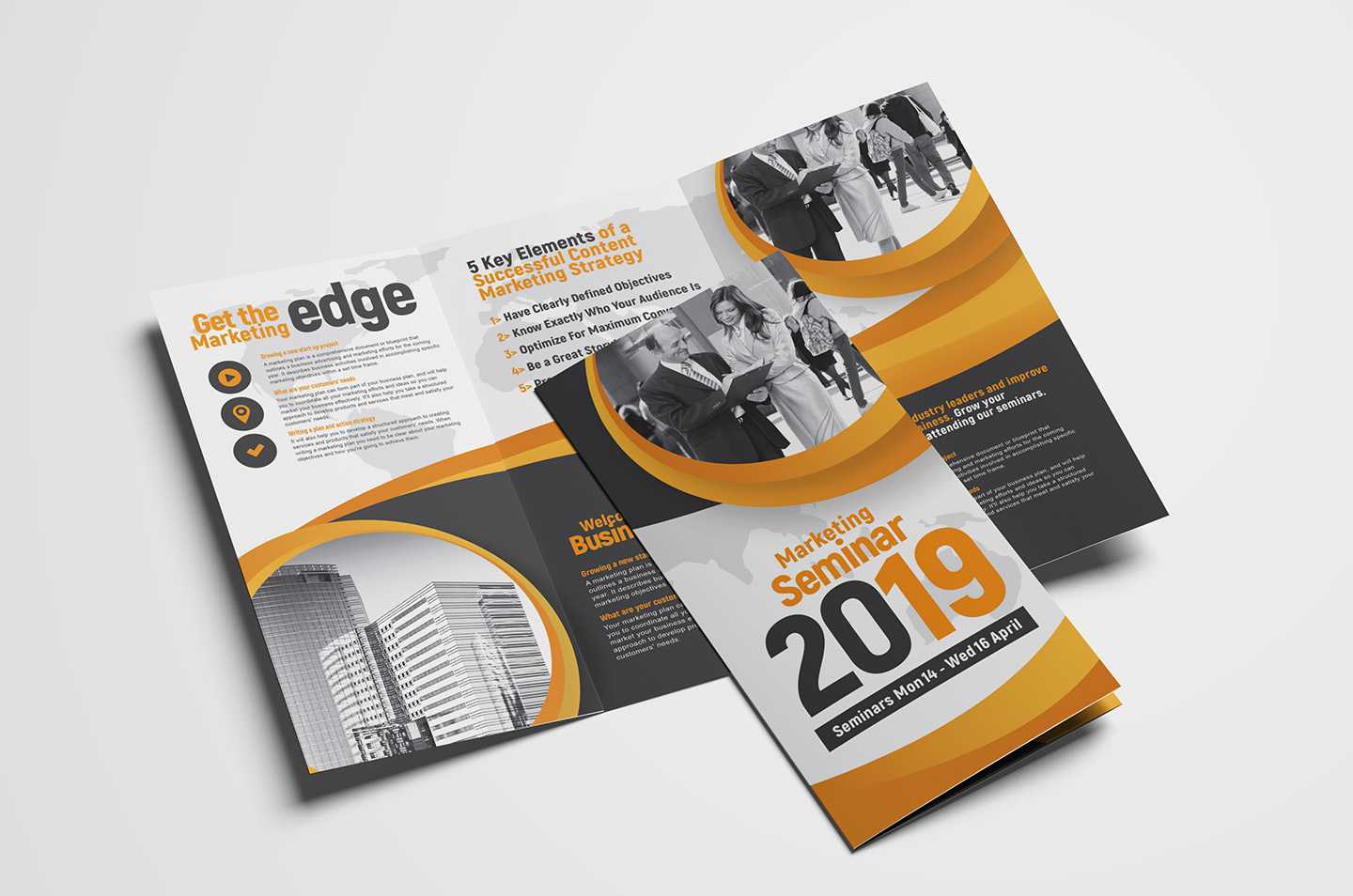 Marketing Seminar Tri Fold Brochure Template – Psd, Ai Inside 3 Fold Brochure Template Psd