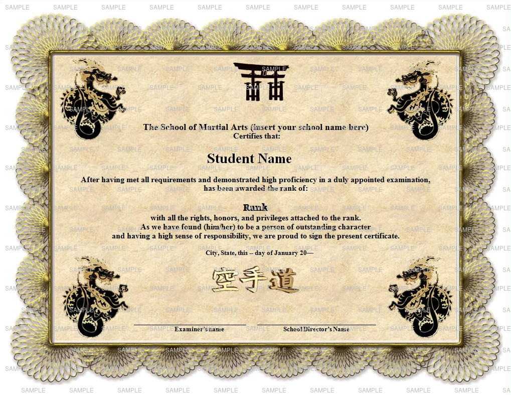 Martial Arts Certificates Templates ] – Certificate Template Regarding Free Art Certificate Templates