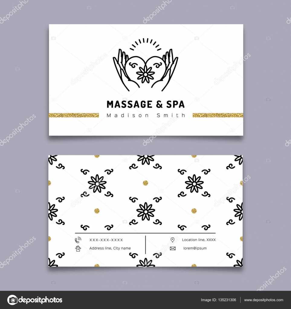 Massage Therapy Business Card Templates | Massage And Spa Regarding Massage Therapy Business Card Templates