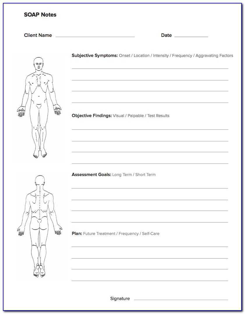 Massage Therapy Soap Notes Forms – Form : Resume Examples Inside Soap Note Template Word