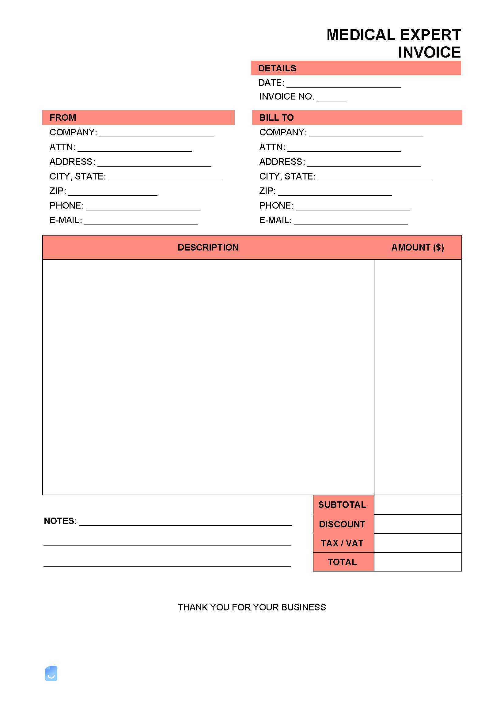 Medical Expert Invoice Template | Invoice Maker Pertaining To Expert Witness Report Template