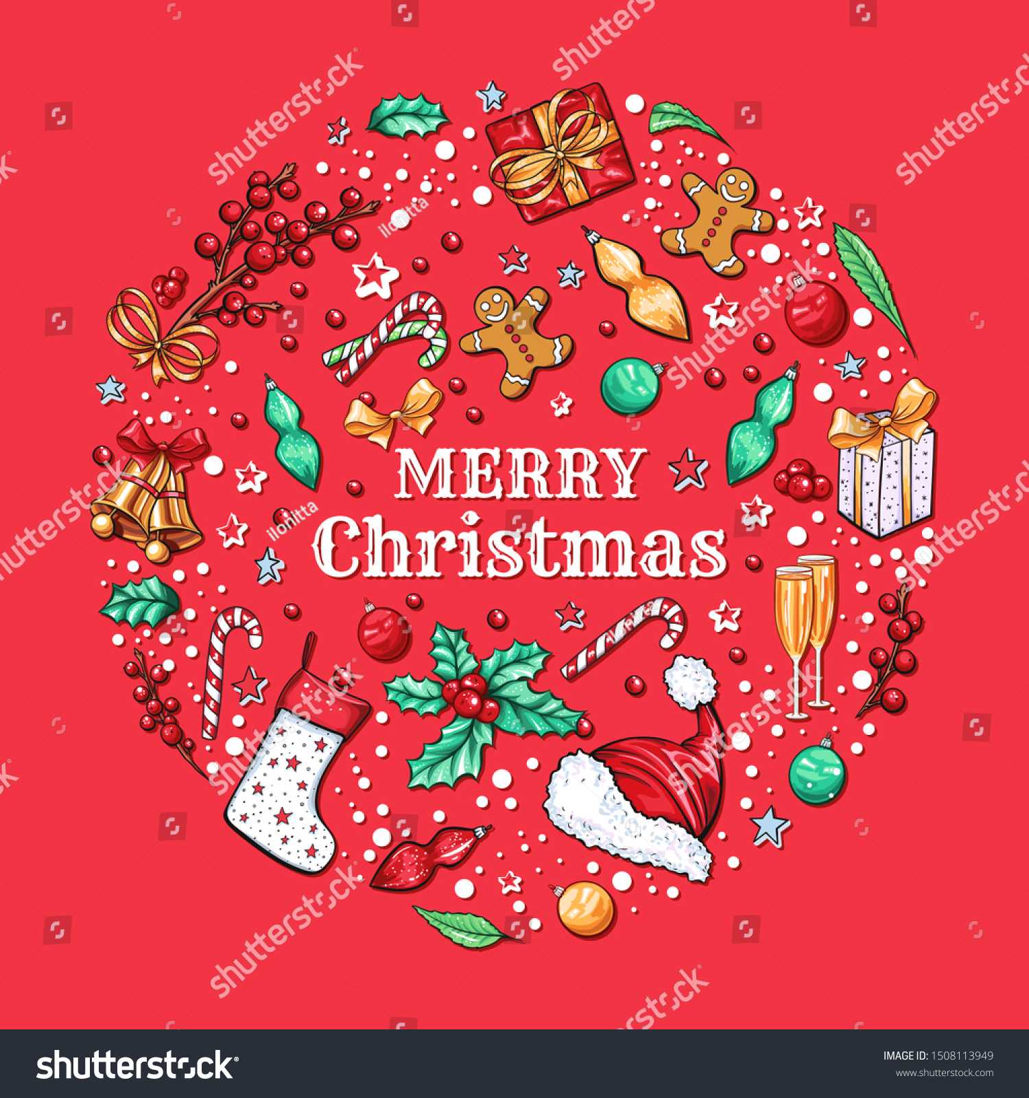 Merry Christmas Banner Vector Template Winter Stock Vector Within Merry Christmas Banner Template