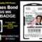 Mi6 Id Card Template ] - James Bond 007 Mi5 Id Badge Card Gt regarding Mi6 Id Card Template
