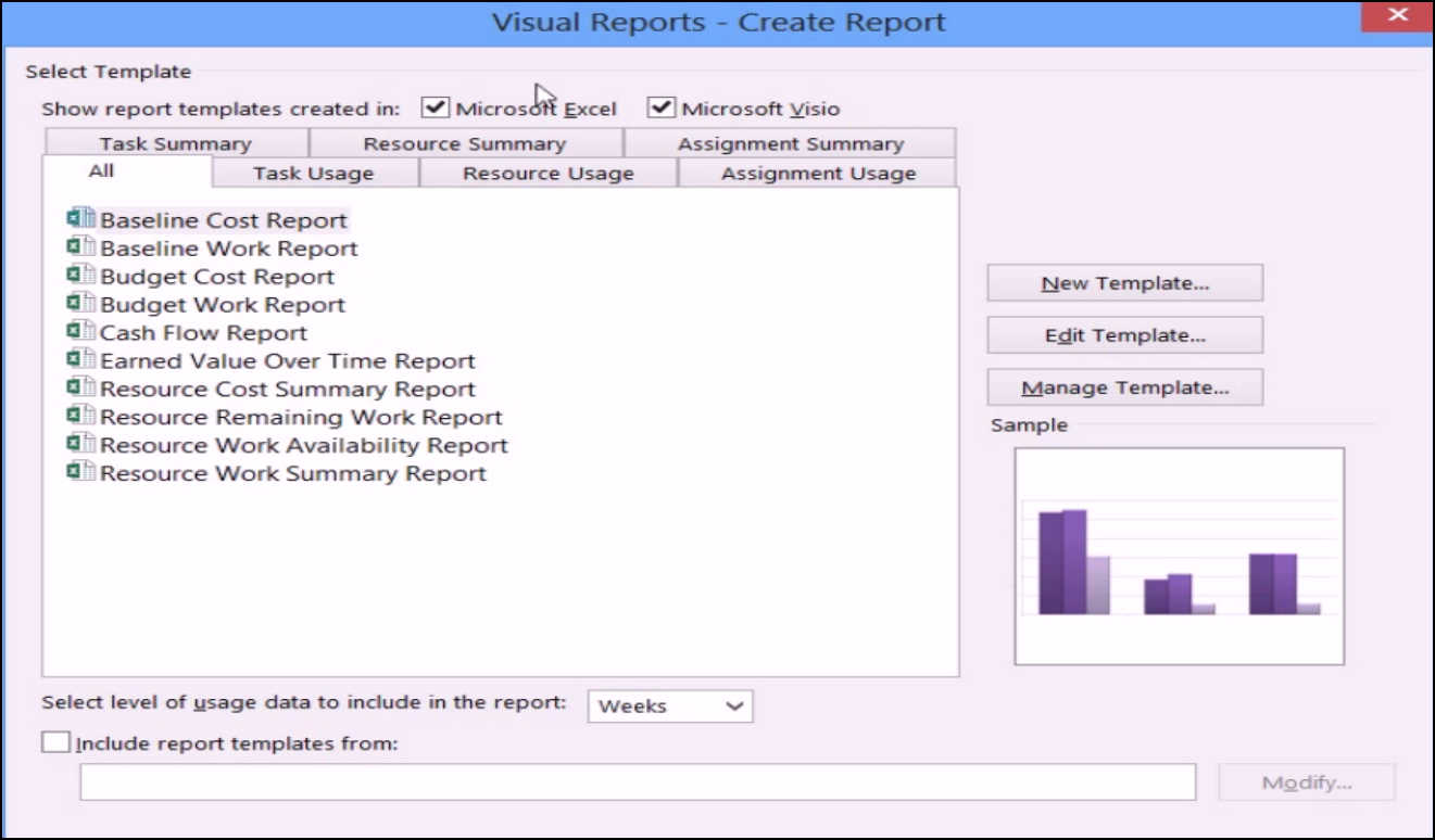 Microsoft Project 2013 Tutorial: Using Visual Reports With Regard To Ms Project 2013 Report Templates