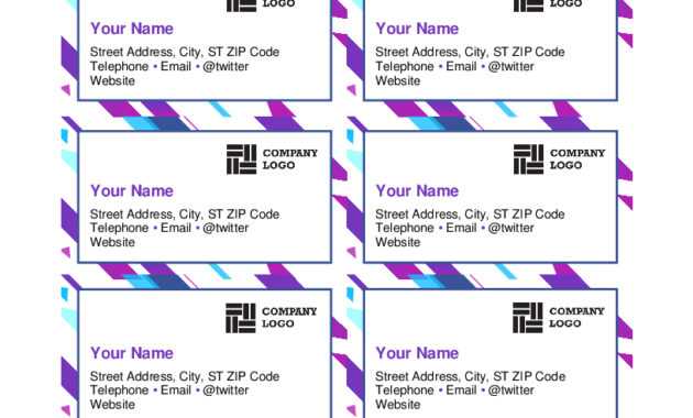 Microsoft Word Template For Business Cards - Zohre with Business Cards Templates Microsoft Word