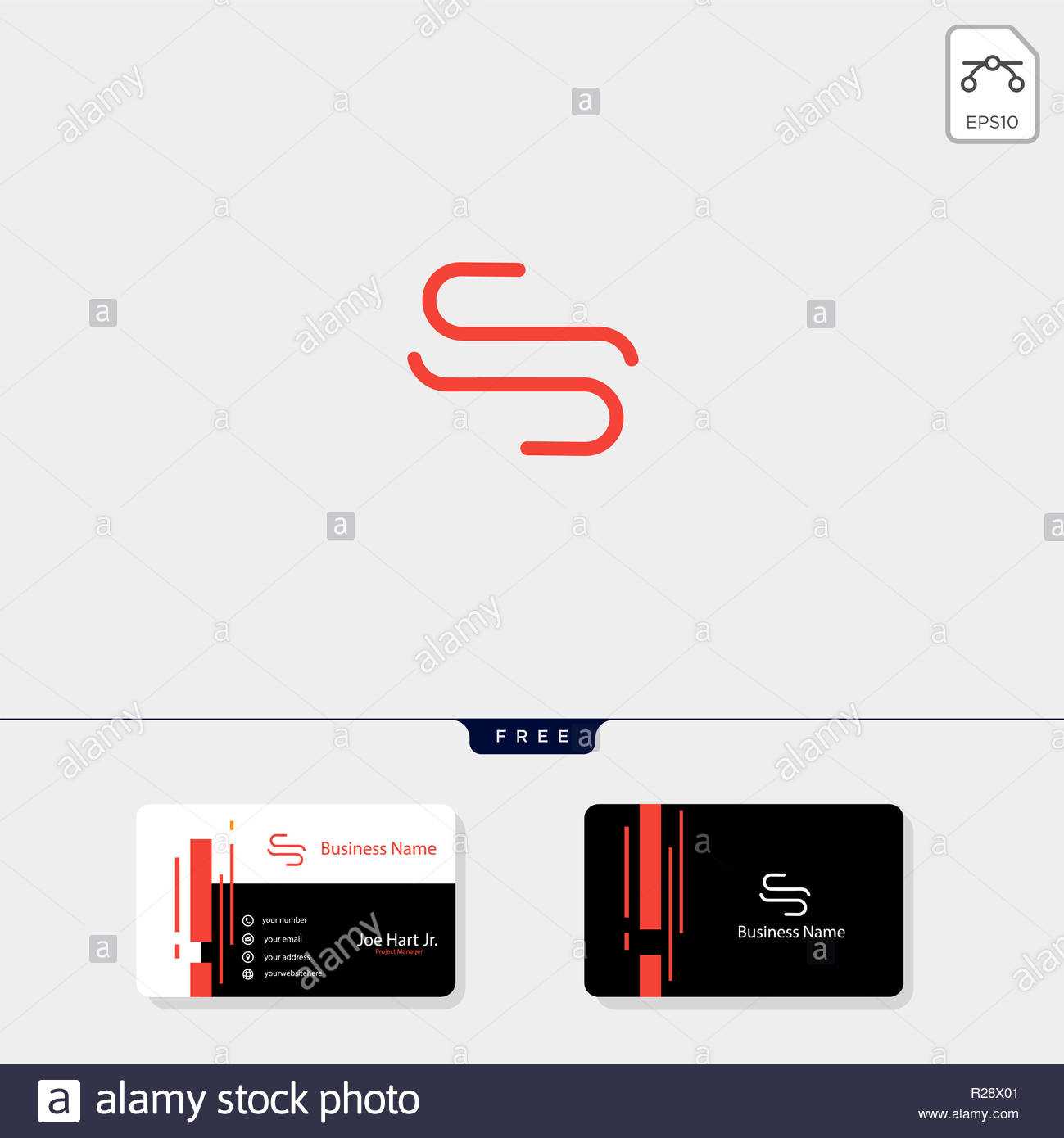 Minimal S Or Ss Initial Logo Template Vector Illustration Inside Ss Card Template