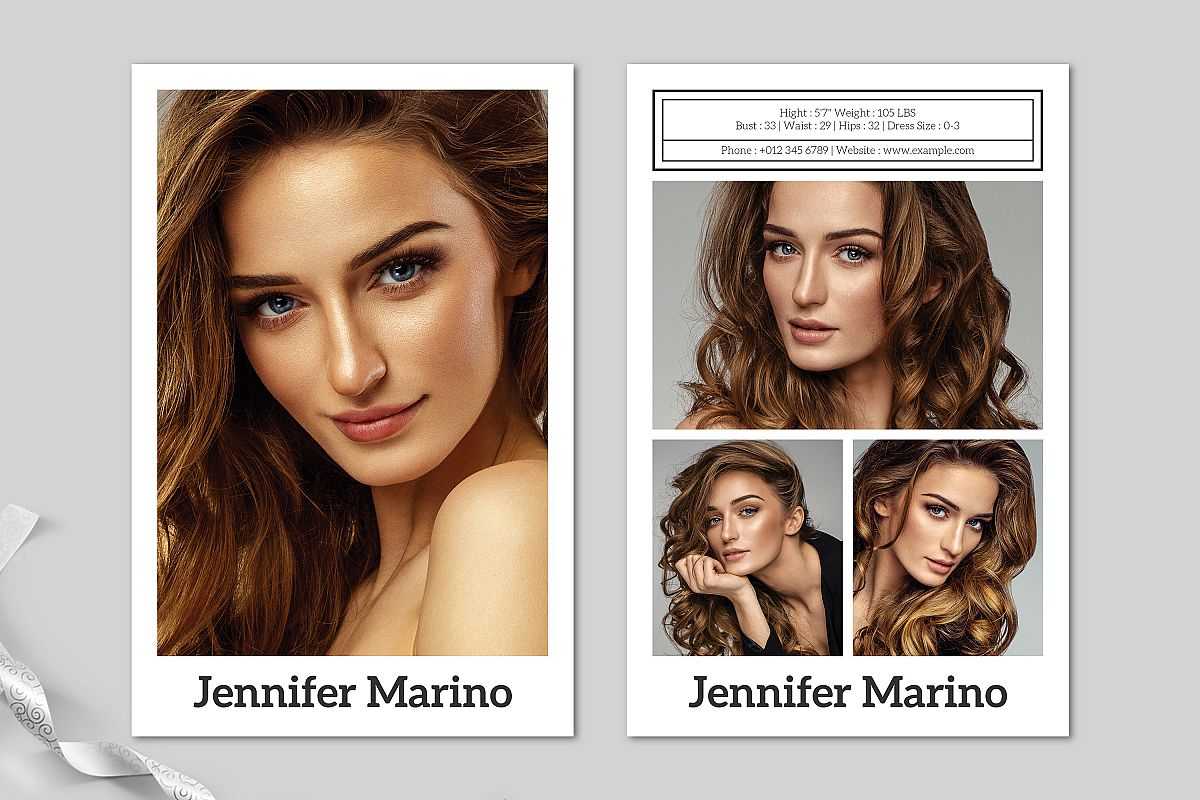 Model Comp Card Template With Regard To Free Model Comp Card Template