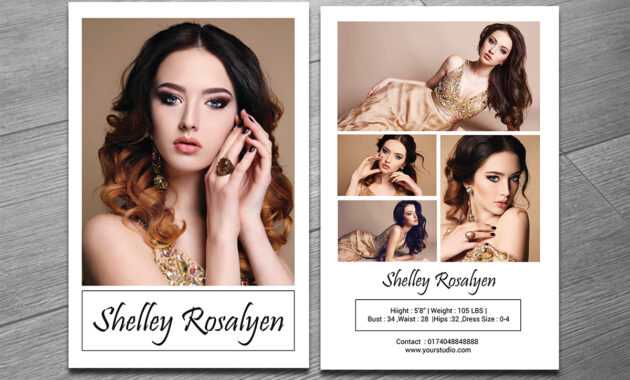 Modeling Comp Card Template On Behance intended for Zed Card Template