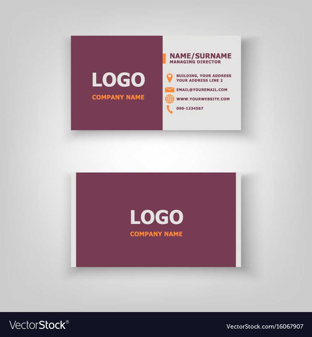 Modern Business Card Template Design Inside Free Bussiness Card Template