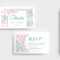 Modern Floral Wedding Rsvp Card Template – Brandpacks For Free Printable Wedding Rsvp Card Templates