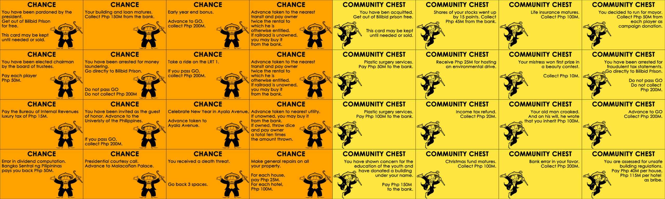 Monopoly Chance Cards Printable That Are Eloquent | Bates's Inside Chance Card Template