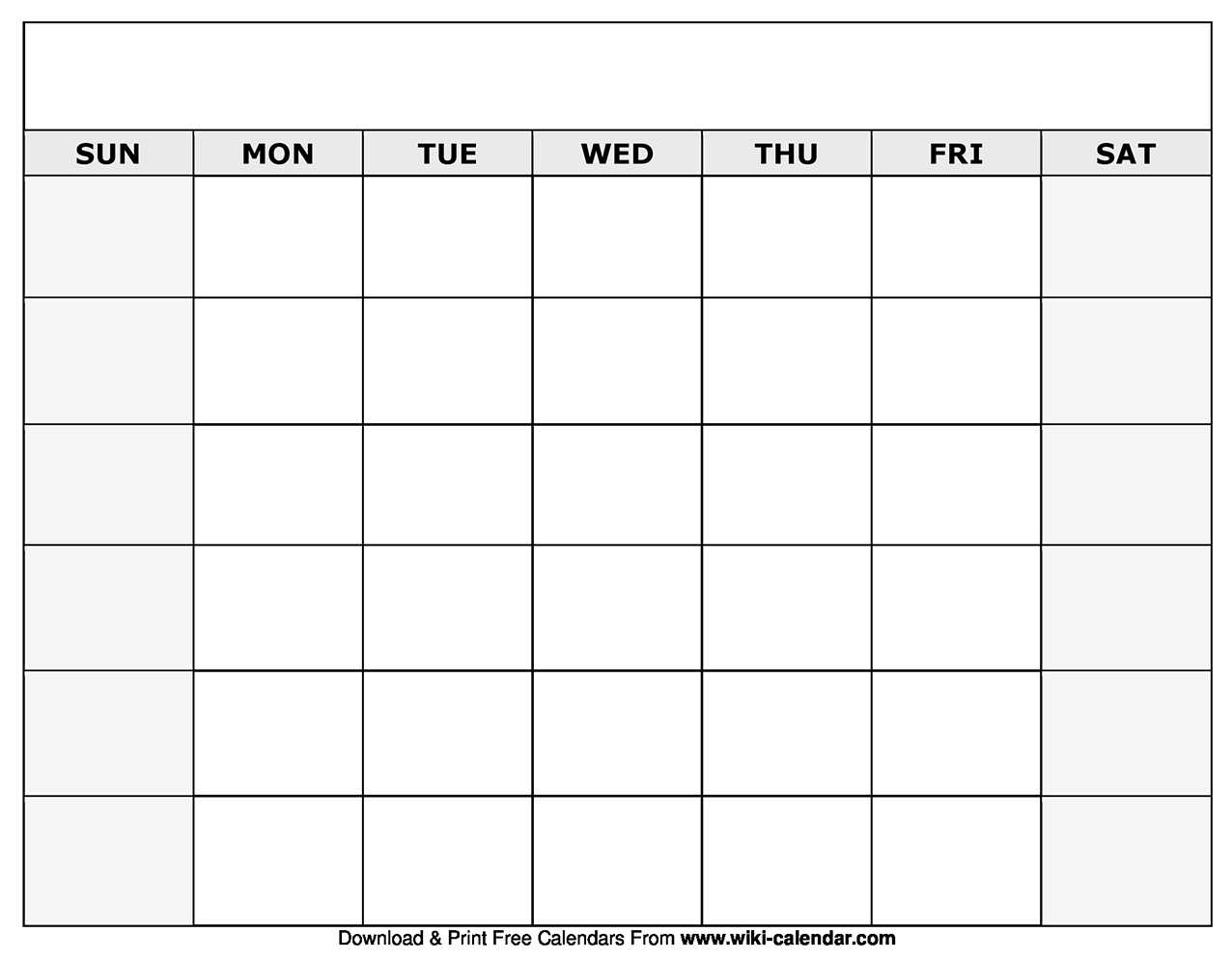 Monthly Calendar Templates – Zohre.horizonconsulting.co With Regard To Blank Calander Template