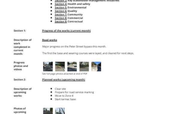 Monthly Construction Progress Report Template: Use This throughout Engineering Progress Report Template