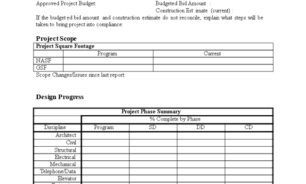 Monthly Progress Report In Word | Templates At inside Monthly Progress Report Template