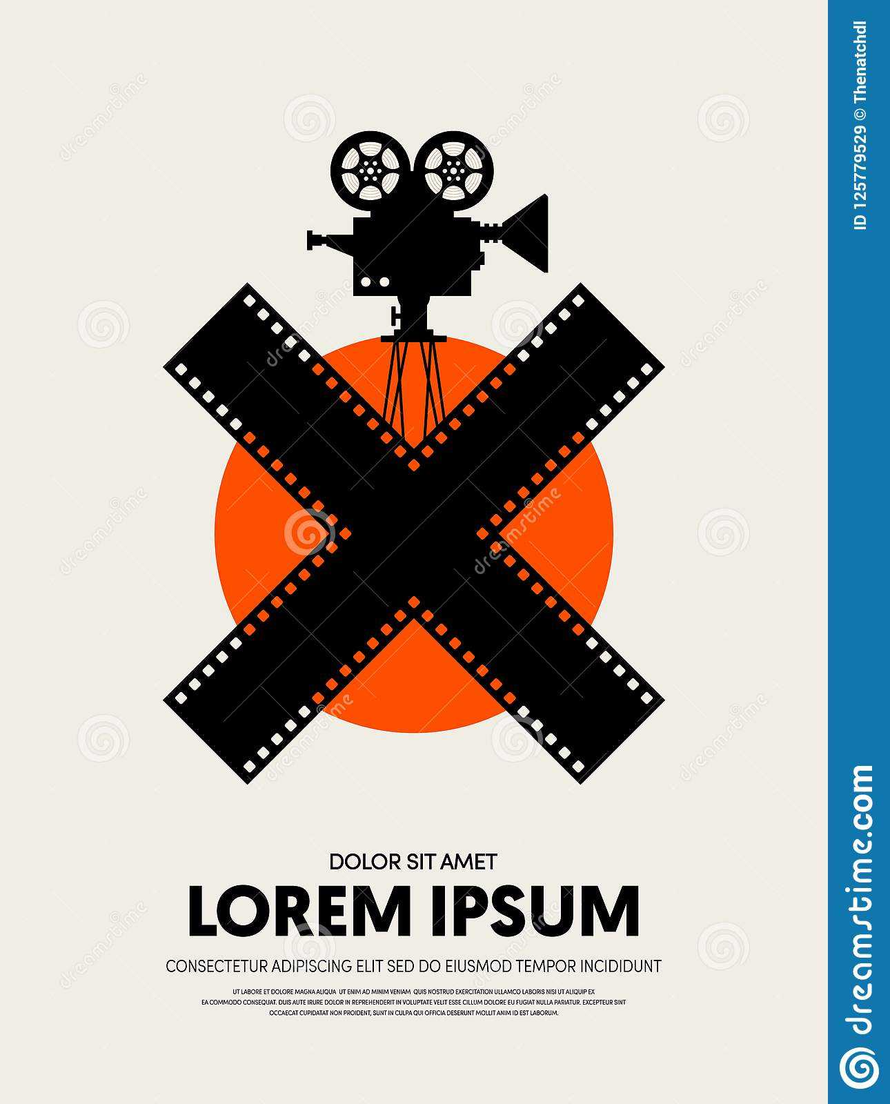 Movie And Film Festival Poster Template Design Stock Intended For Film Festival Brochure Template