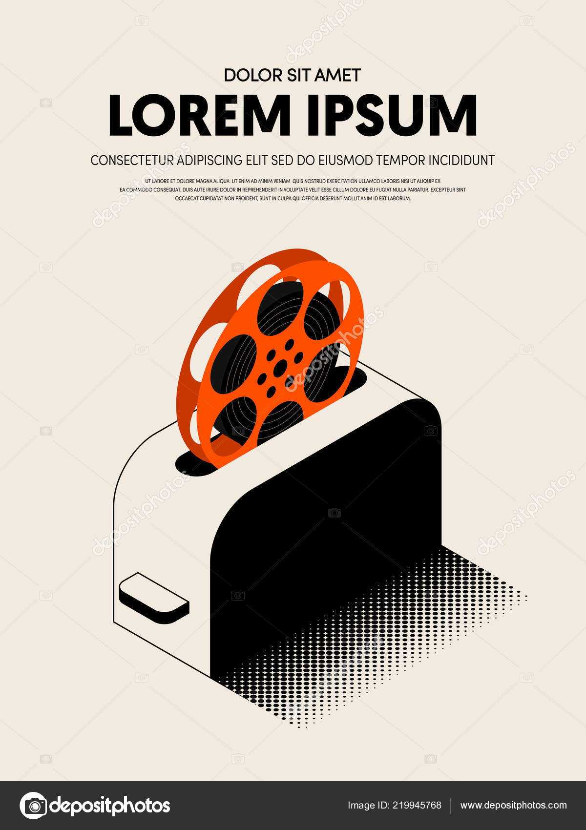 Movie Film Festival Poster Template Design Modern Retro Pertaining To Film Festival Brochure Template
