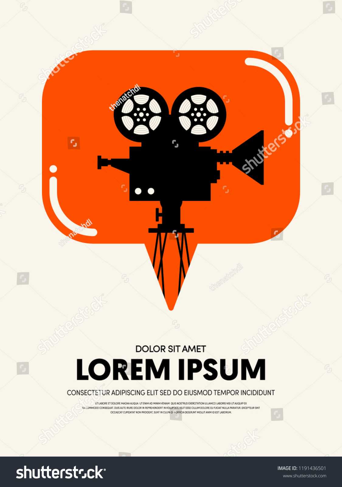 Movie Film Festival Poster Template Design Stock Vector Pertaining To Film Festival Brochure Template