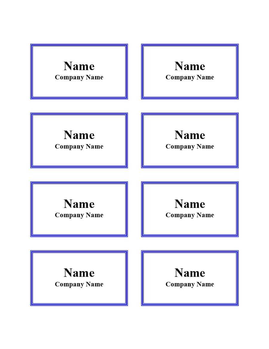 Name Tag Templates Word – Zohre.horizonconsulting.co Pertaining To Luggage Tag Template Word