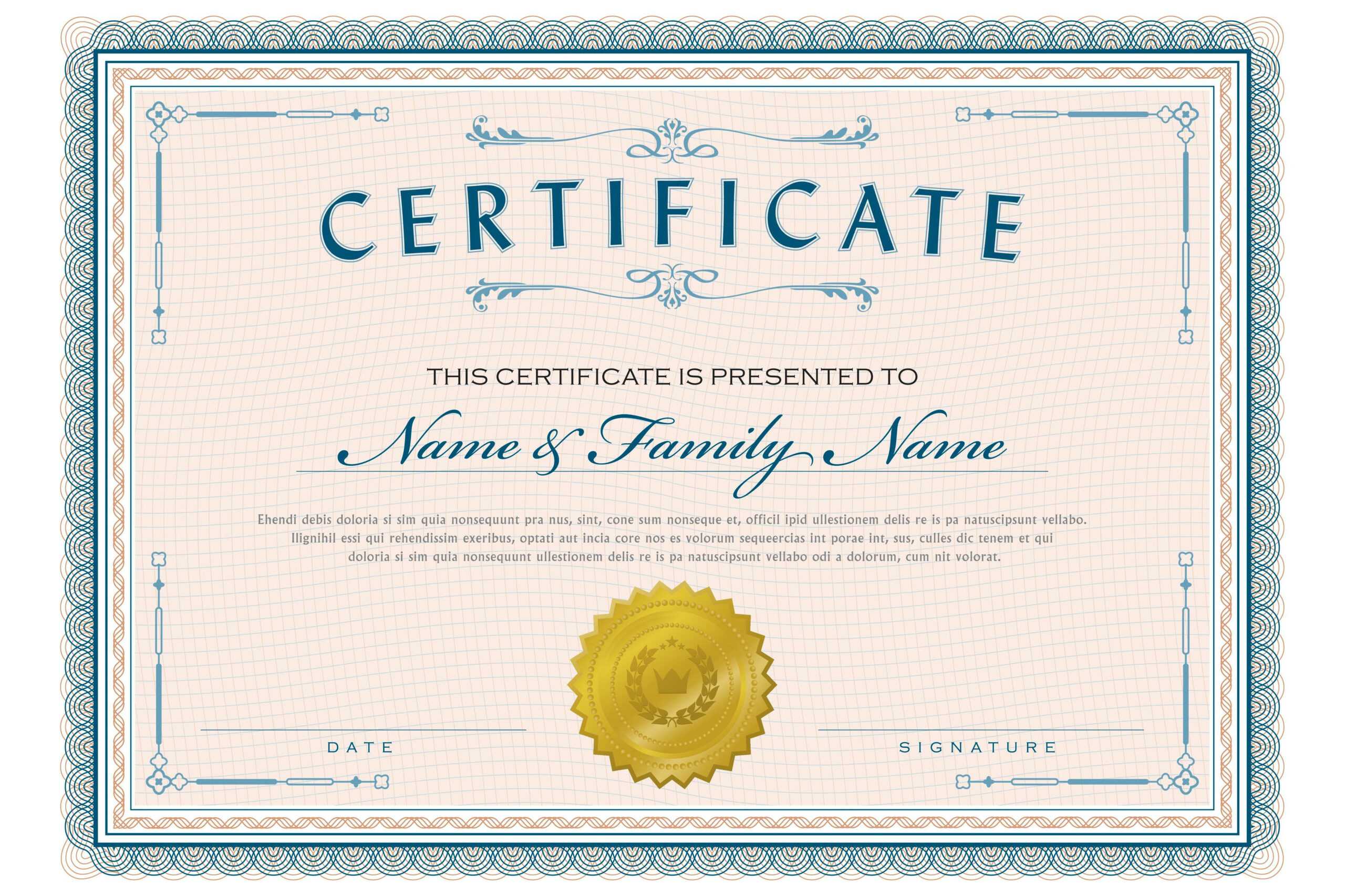 Necessary Parts Of An Award Certificate For Student Of The Year Award Certificate Templates