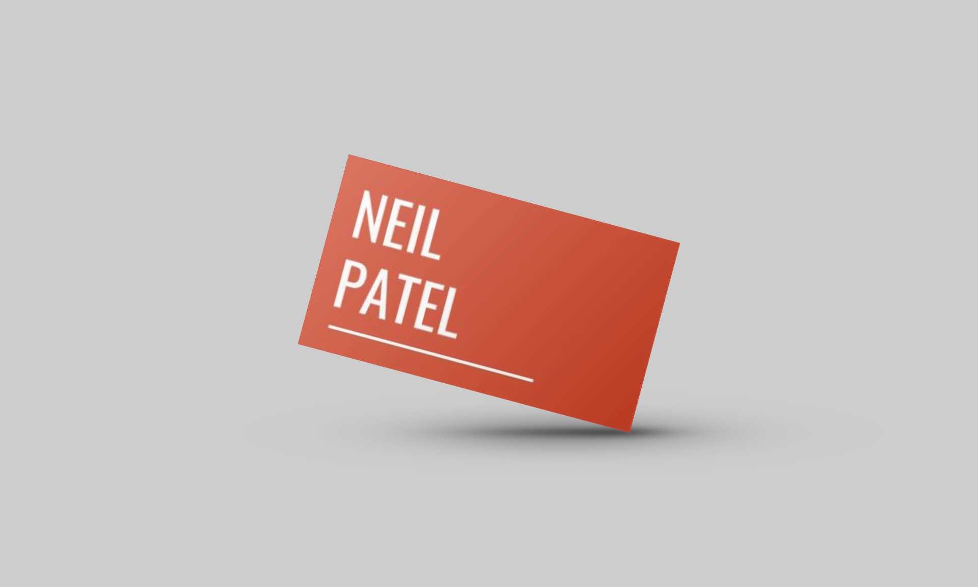 Neil Patel Google Docs Business Card Template – Stand Out Shop With Regard To Google Docs Business Card Template