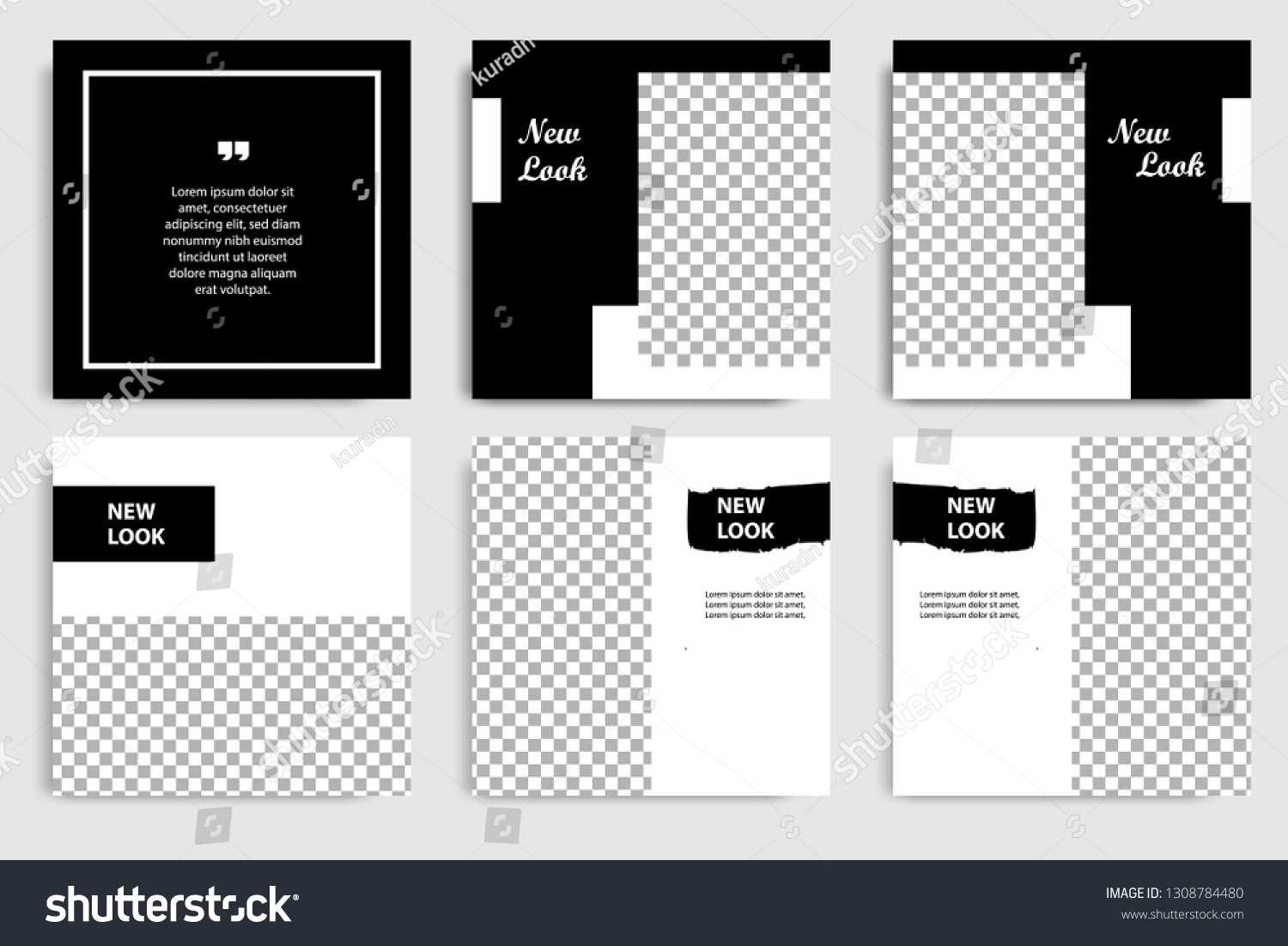 New Editable Minimal Square Banner Template Stock Vector Inside College Banner Template