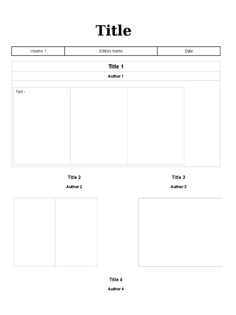 Newspaper Template – 7 Free Templates In Pdf, Word, Excel Regarding Blank Newspaper Template For Word