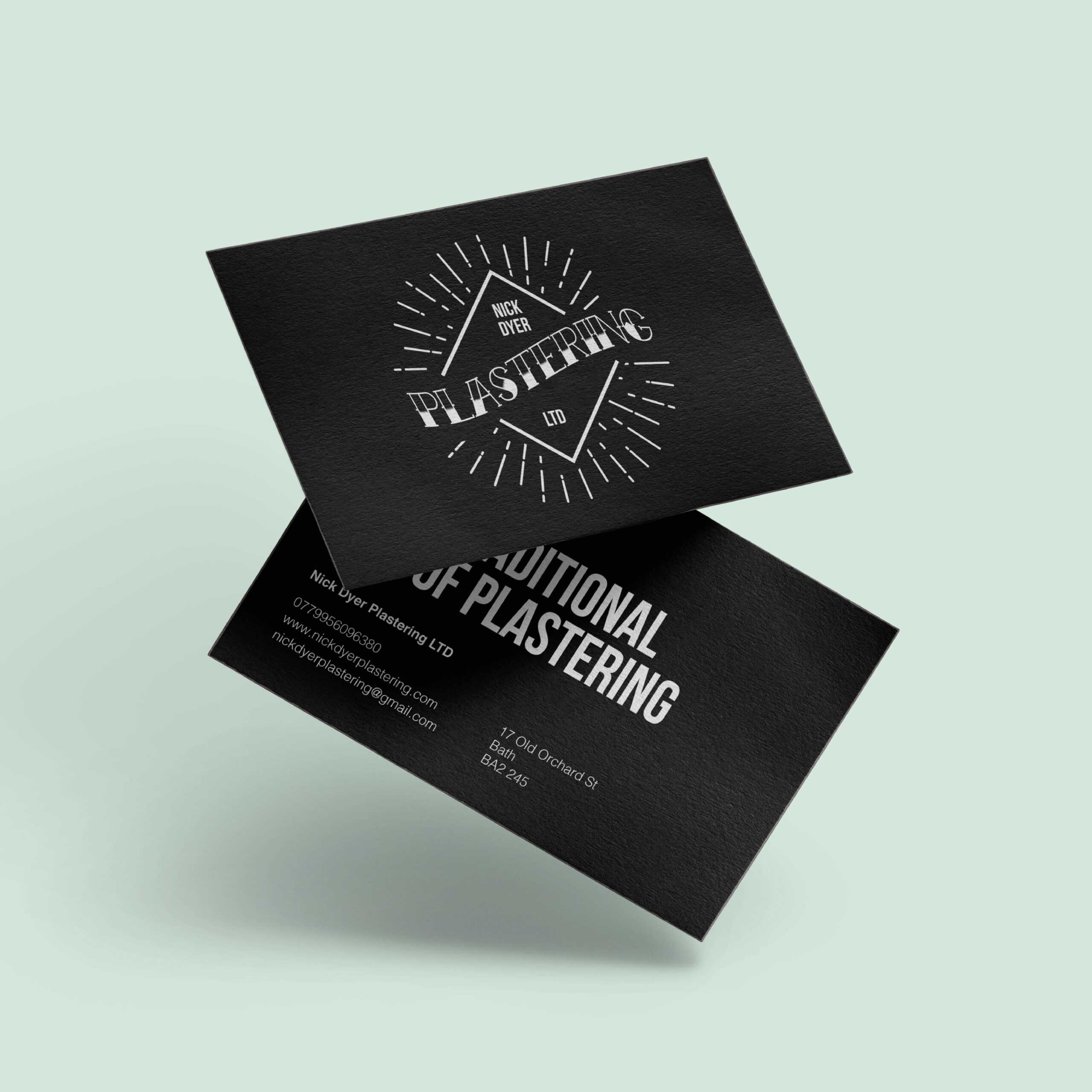 Nick Dyer Plastering | Createdjasmine For Plastering Business Cards Templates