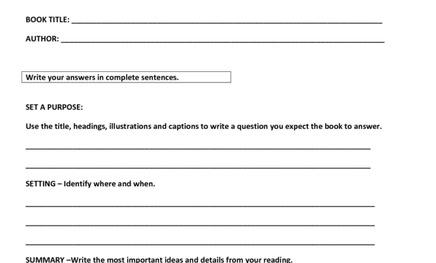 Non Fiction Book Report Template Middle School | How To throughout Middle School Book Report Template