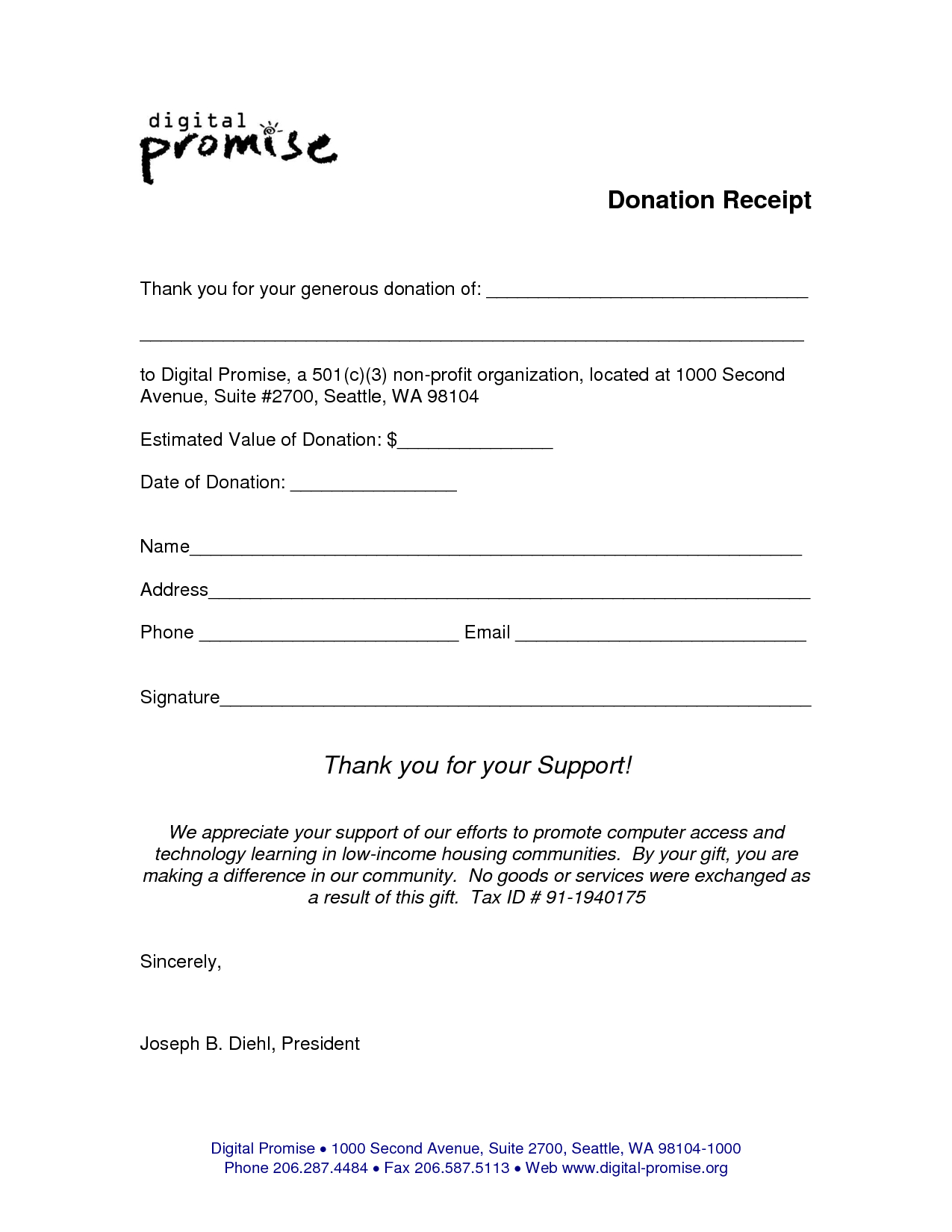 Non Profit Donation Receipt Form Template Example : V M D With Regard To Donation Card Template Free