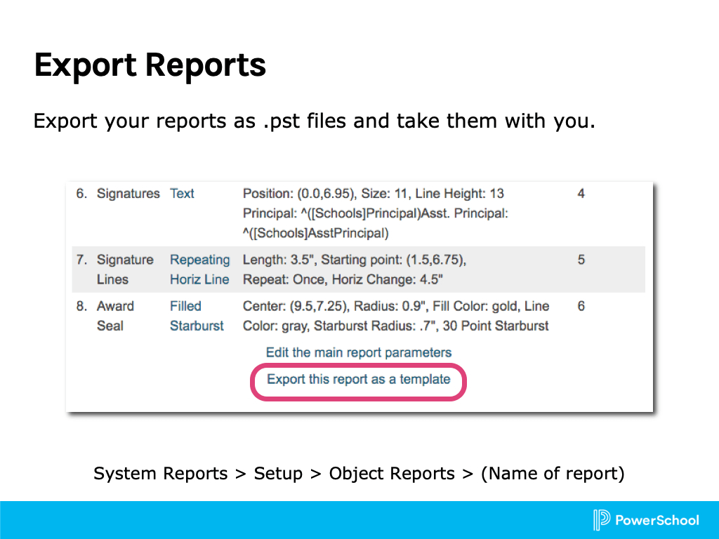 Object Reports 1: Basic Building Blocks With Powerschool Reports Templates