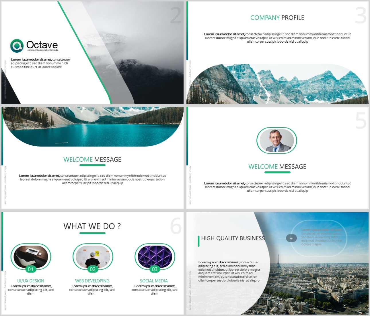 Octave Free Powerpoint Presentation Template – Just Free Slides Pertaining To Powerpoint Photo Slideshow Template