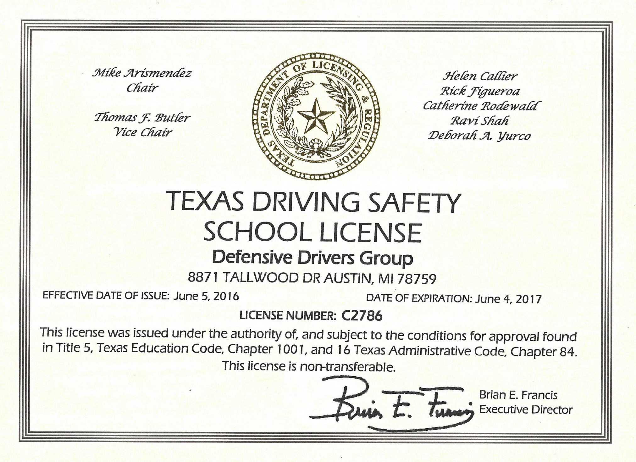 Online Defensive Driving Course Texas With Printable Within Safe Driving Certificate Template