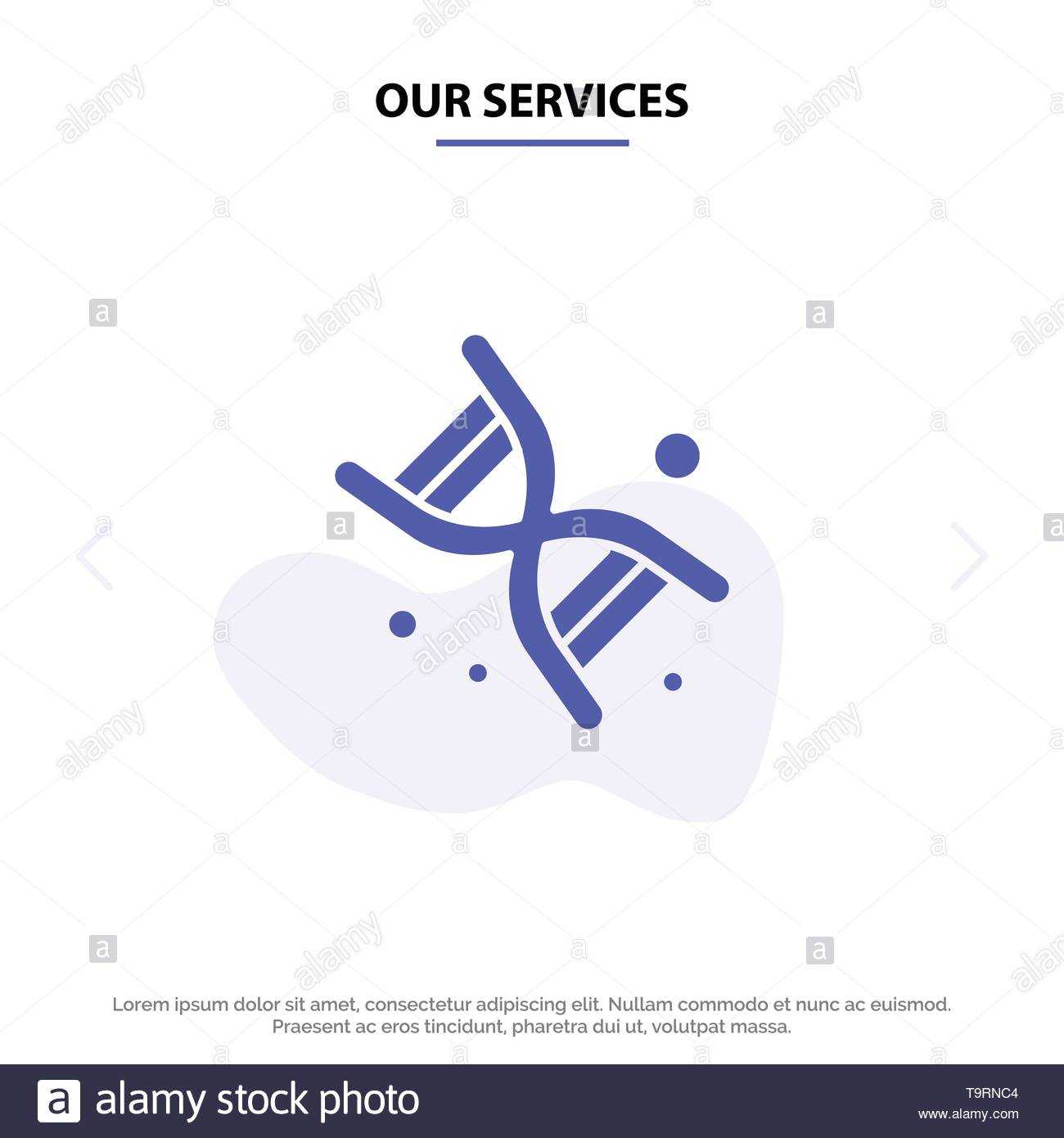 Our Services Bio, Dna, Genetics, Technology Solid Glyph Icon Pertaining To Bio Card Template