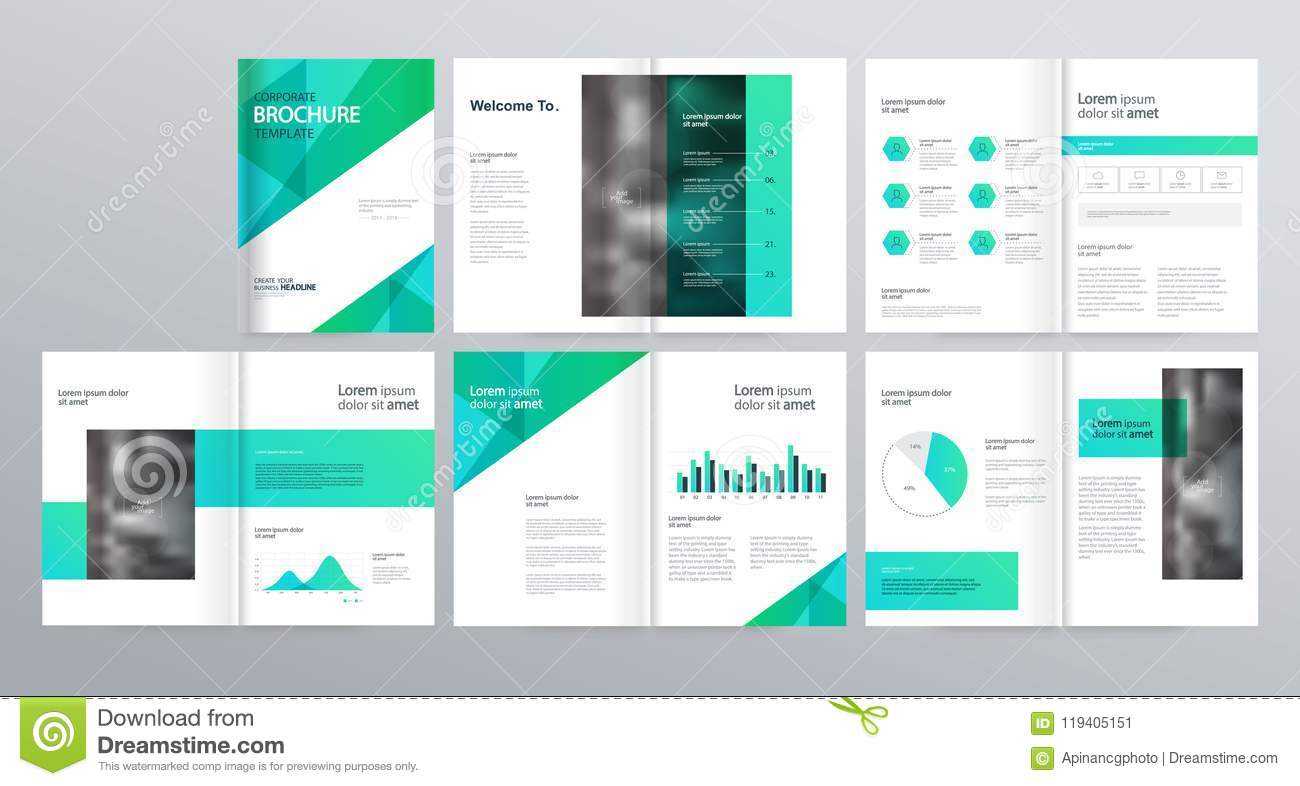 Page Layout For Company Profile, Annual Report, And Brochure Regarding Welcome Brochure Template
