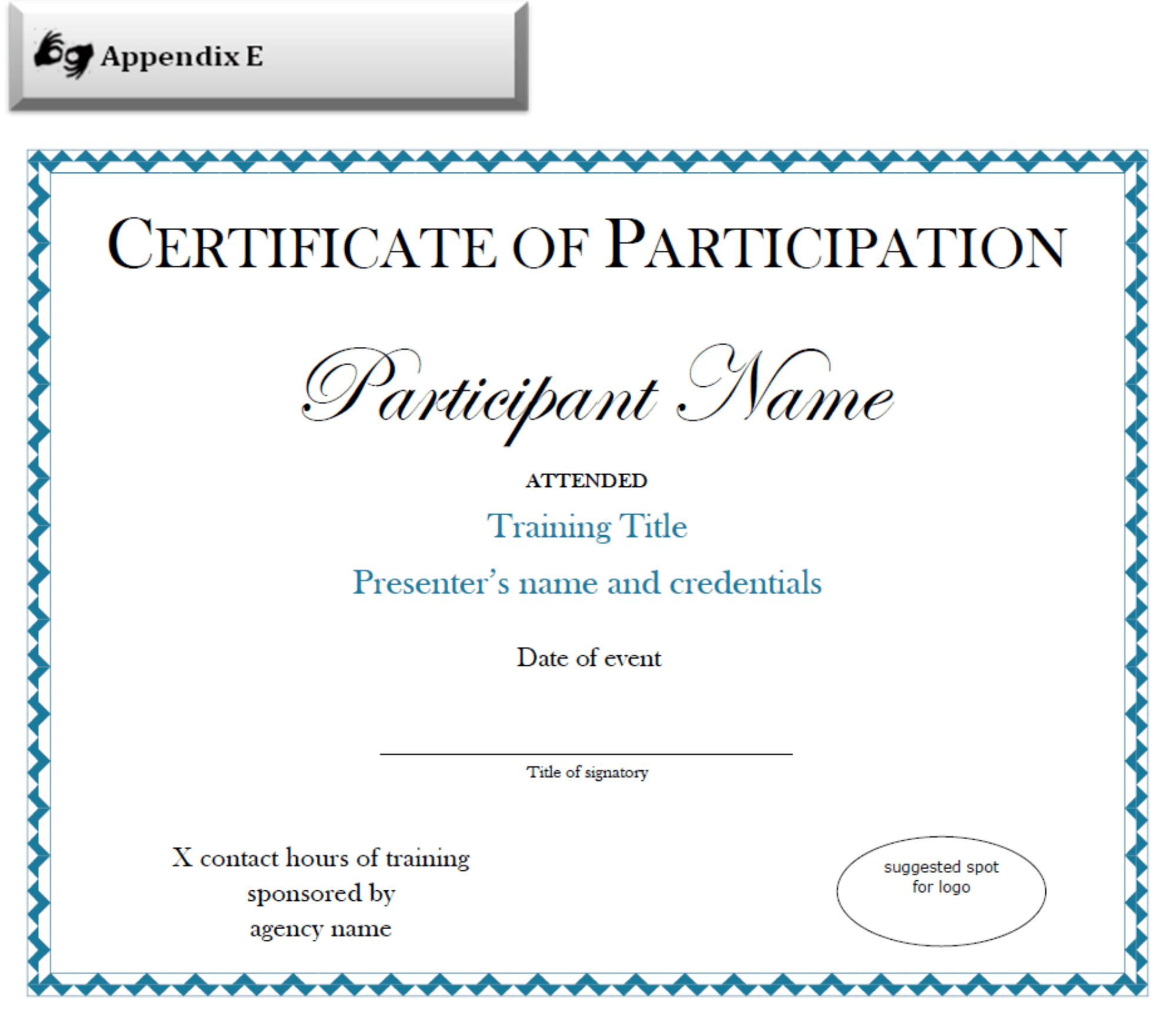 Participation Certificate Template Free Download | Sample Intended For Participation Certificate Templates Free Download