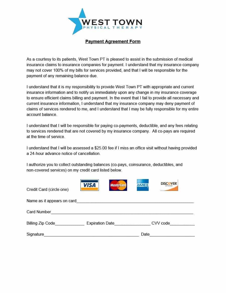 Payment Agreement – 40 Templates & Contracts ᐅ Template Lab Pertaining To Credit Card Payment Plan Template