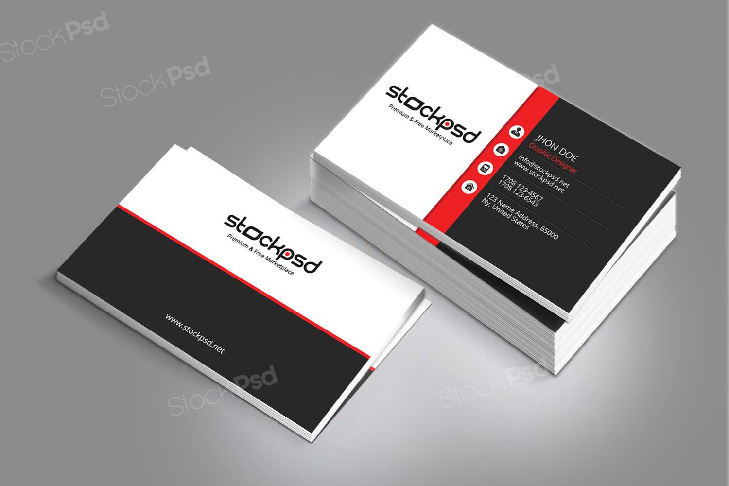 Personal Business Card – Free Psd Template – Free Psd Flyer Inside Name Card Template Psd Free Download