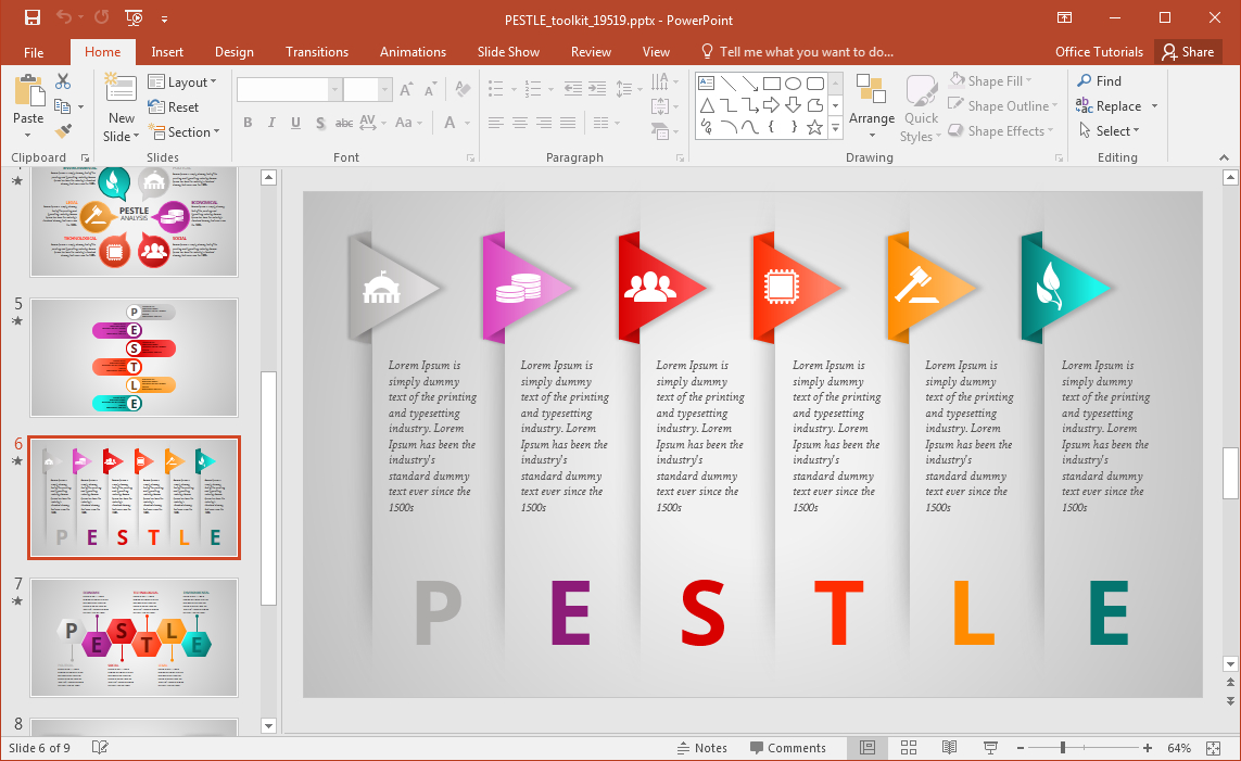 Pestel Toolkit For Powerpoint Presentations – Fppt With Pestel Analysis Template Word