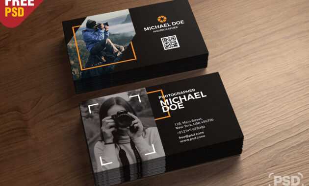 Photography Business Cards Template Psd - Psd Zone for Photography Business Card Template Photoshop