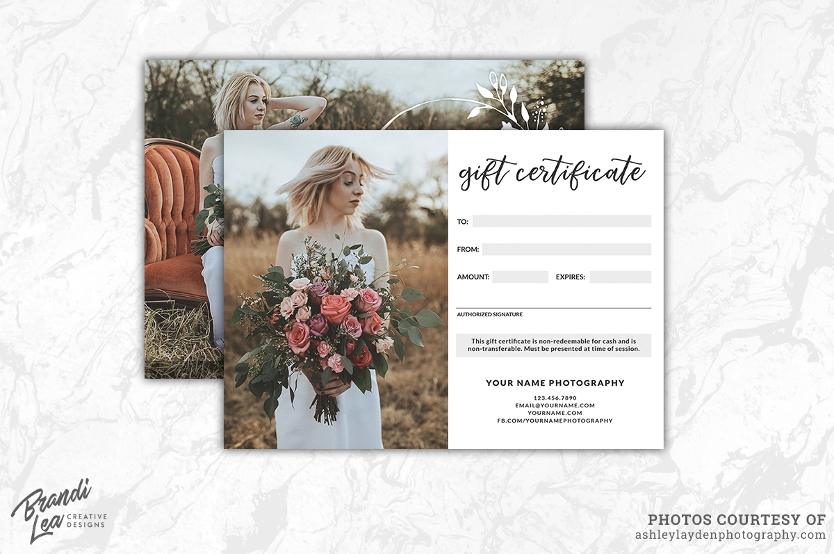 Photography Gift Card – Zohre.horizonconsulting.co Throughout Photoshoot Gift Certificate Template